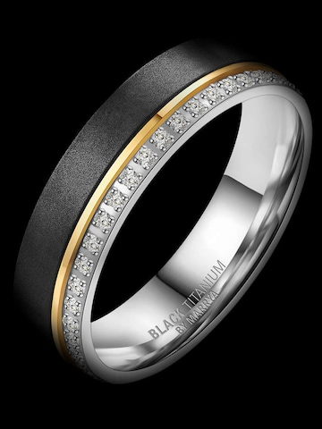 Anello 'MARRYA Ehering BT-02 aus Black Titanium' di MARRYA in nero