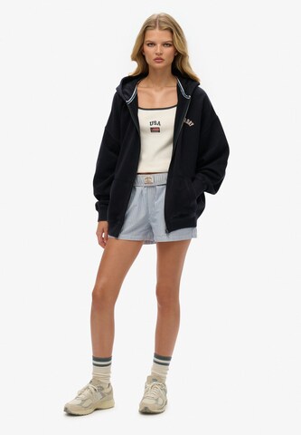 Superdry Sweatvest 'Athletic Essentials' in Blauw