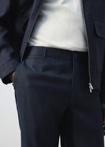 MANGO MAN Regular Hose 'Oyster' in Blau