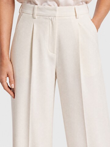 APART Wide leg Pleated Pants in White