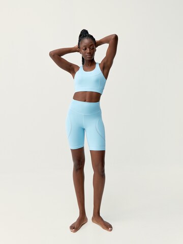 Born Living Yoga Skinny Workout Pants 'Becky' in Blue
