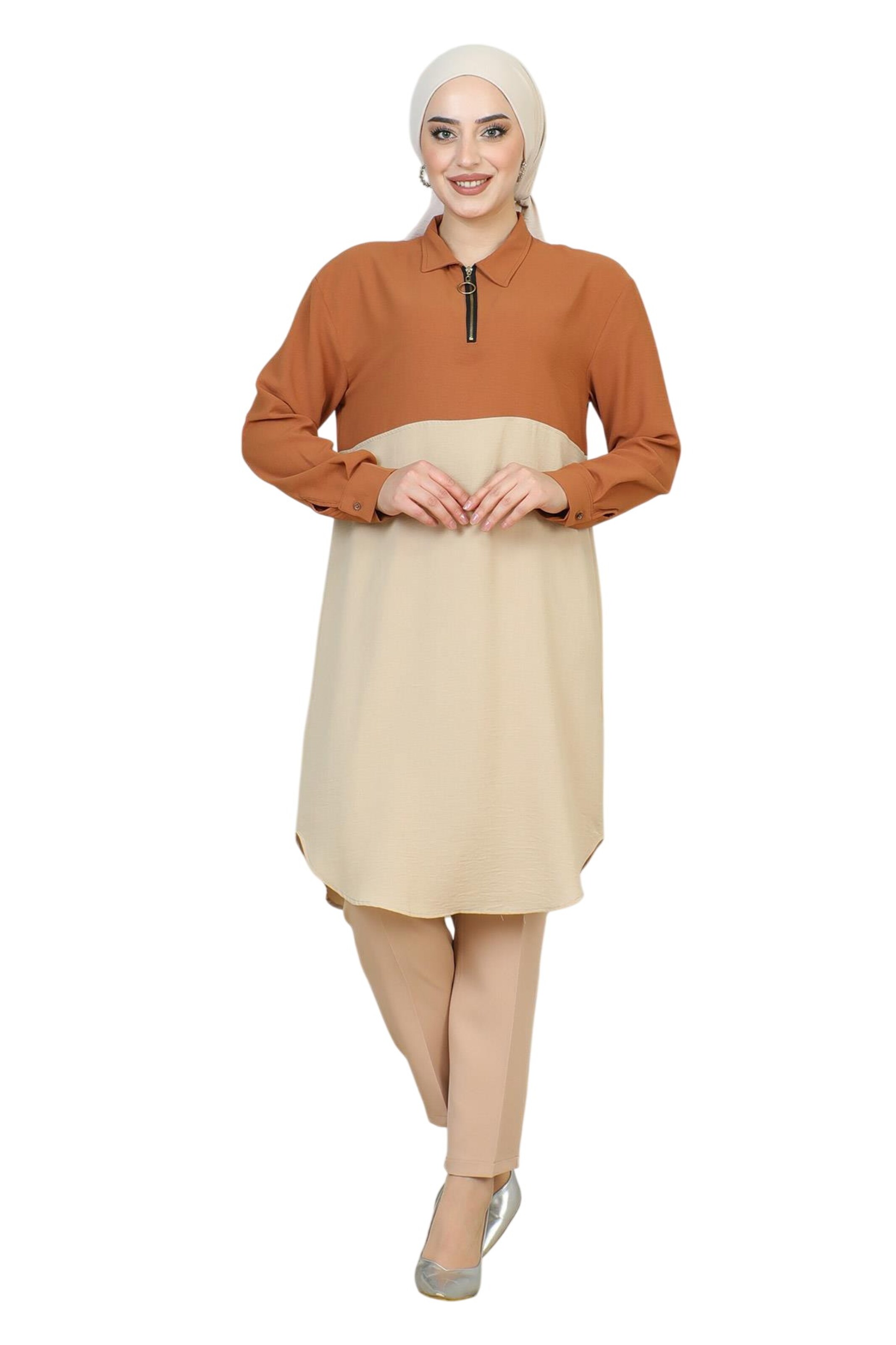 MODAMIHRAM Broekpak in Beige