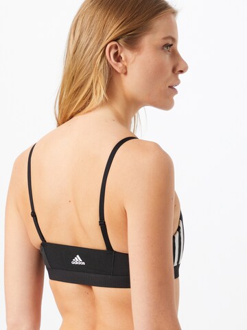 ADIDAS PERFORMANCE Bustier Športni nederček 'Nini GFX' | črna barva