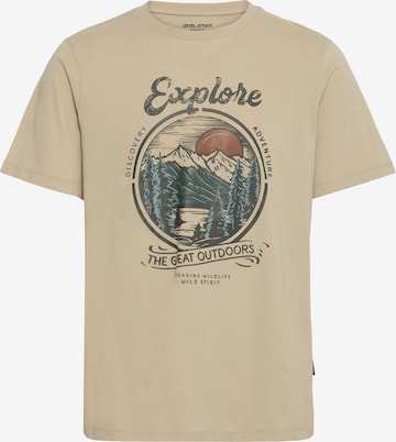 Tricou 'BHKEVO' de la BLEND pe gri: față