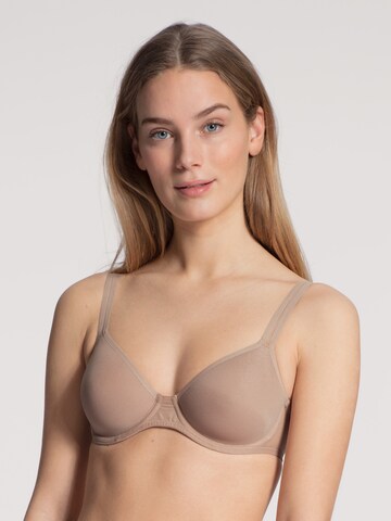 T-shirt Reggiseno 'Feminine Air' di CALIDA in beige: frontale