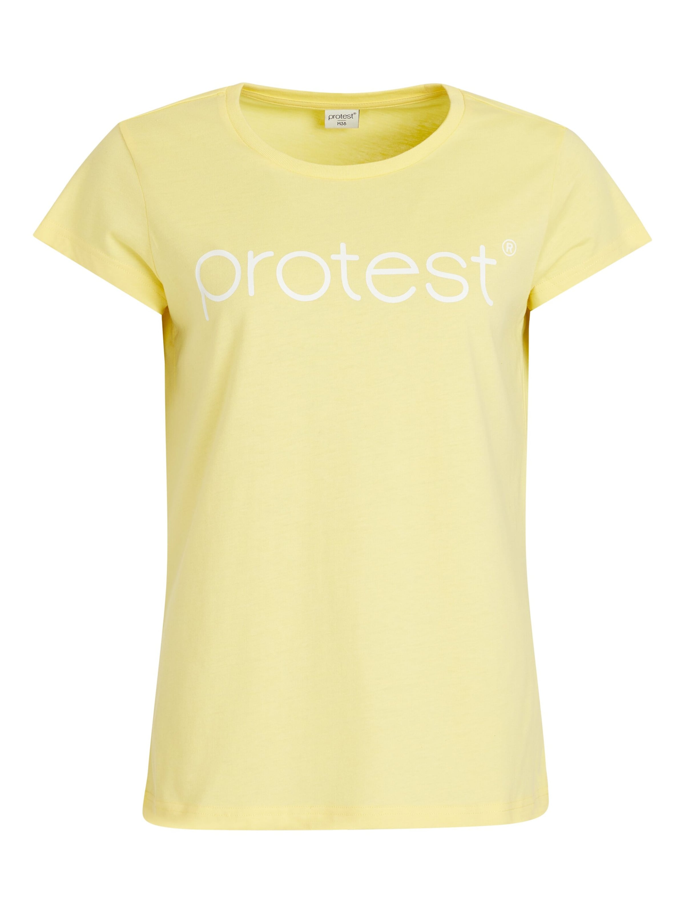 PROTEST Shirt 'CLASSIC LOGO T-SHIRT' in Yellow: front