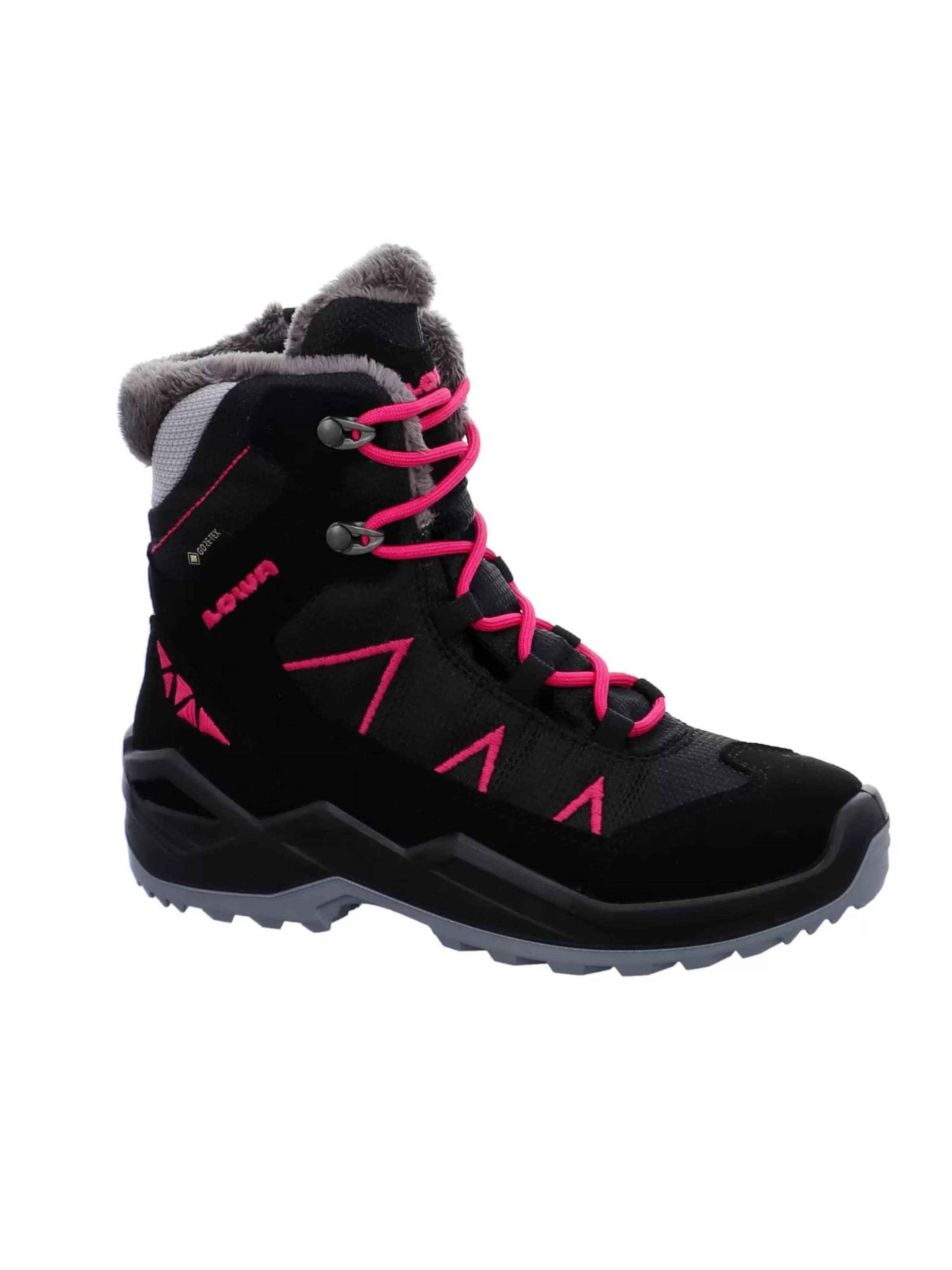 Boots 'JONAS GTX MID' LOWA en noir : devant