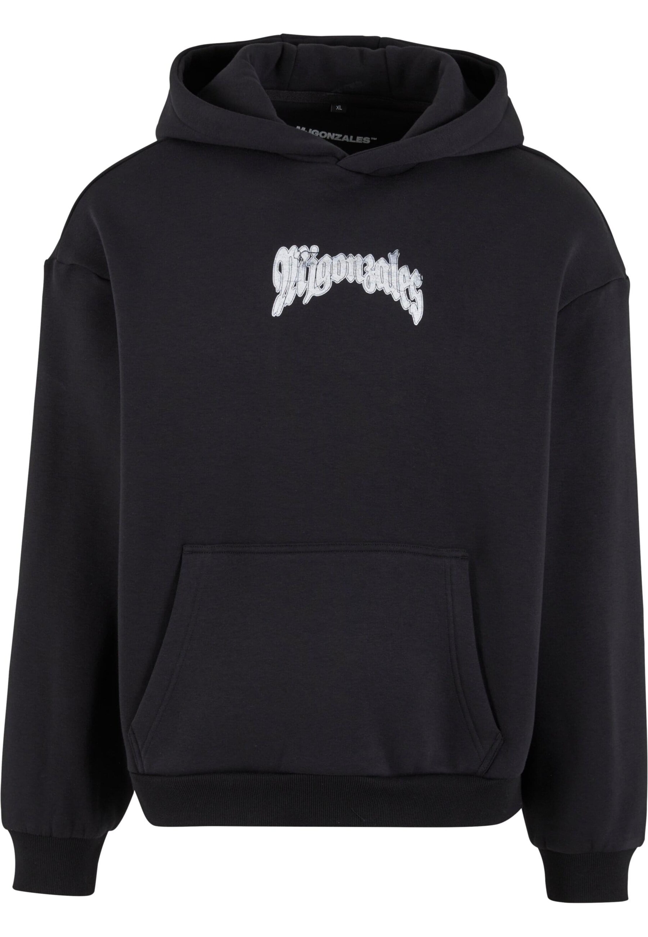 MJ Gonzales Sweatshirt 'Faded Faith' in Black: front