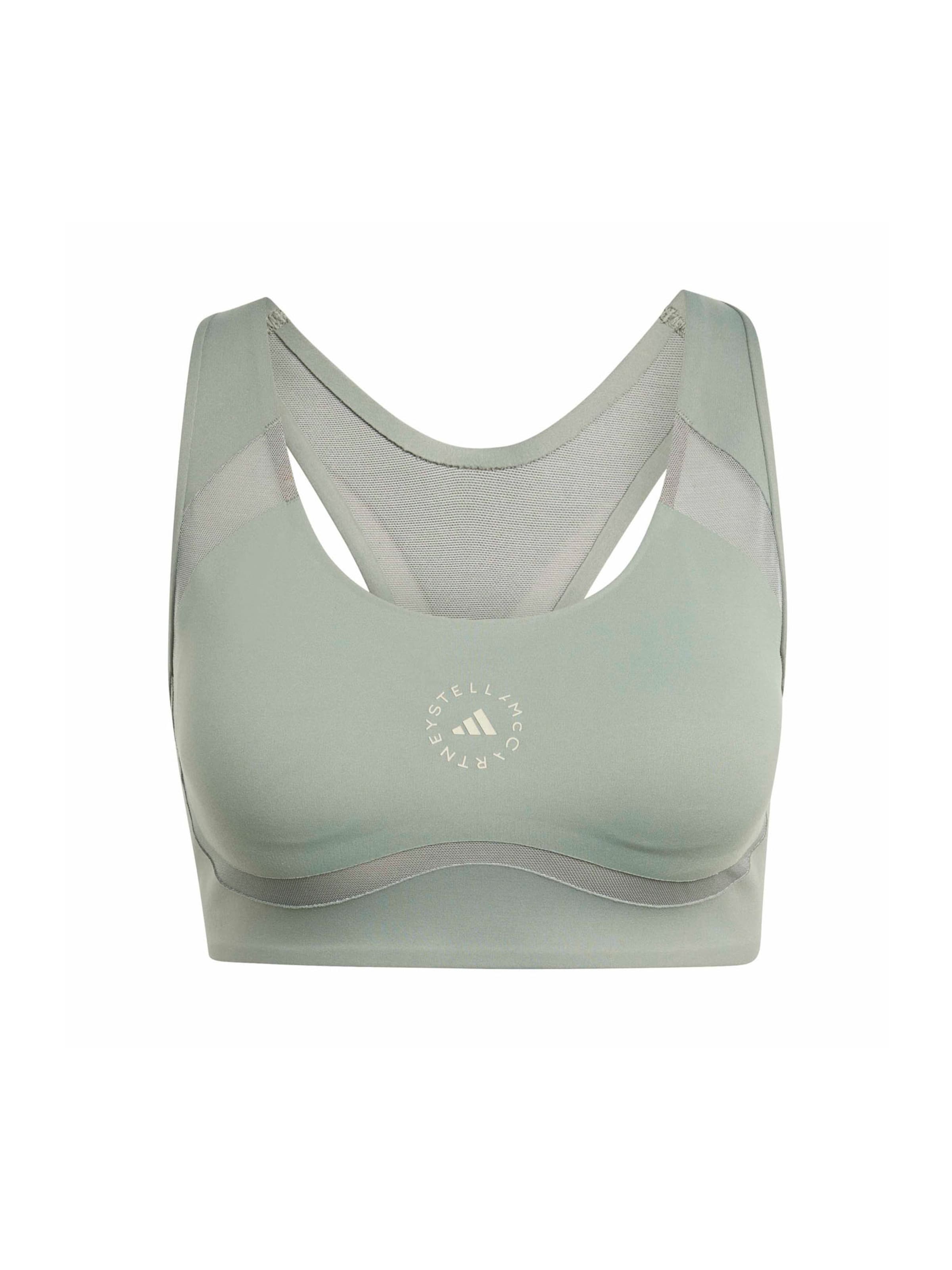 ADIDAS BY STELLA MCCARTNEY - Bustier Sujetador deportivo 'Power Impact' en verde: frente