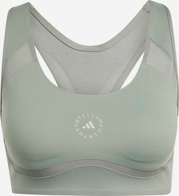 zaļš ADIDAS BY STELLA MCCARTNEY Bezvīļu Sporta krūšturis 'Power Impact': no priekšpuses