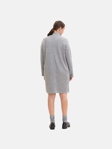 Tom Tailor Women + Knitted dress in Grey