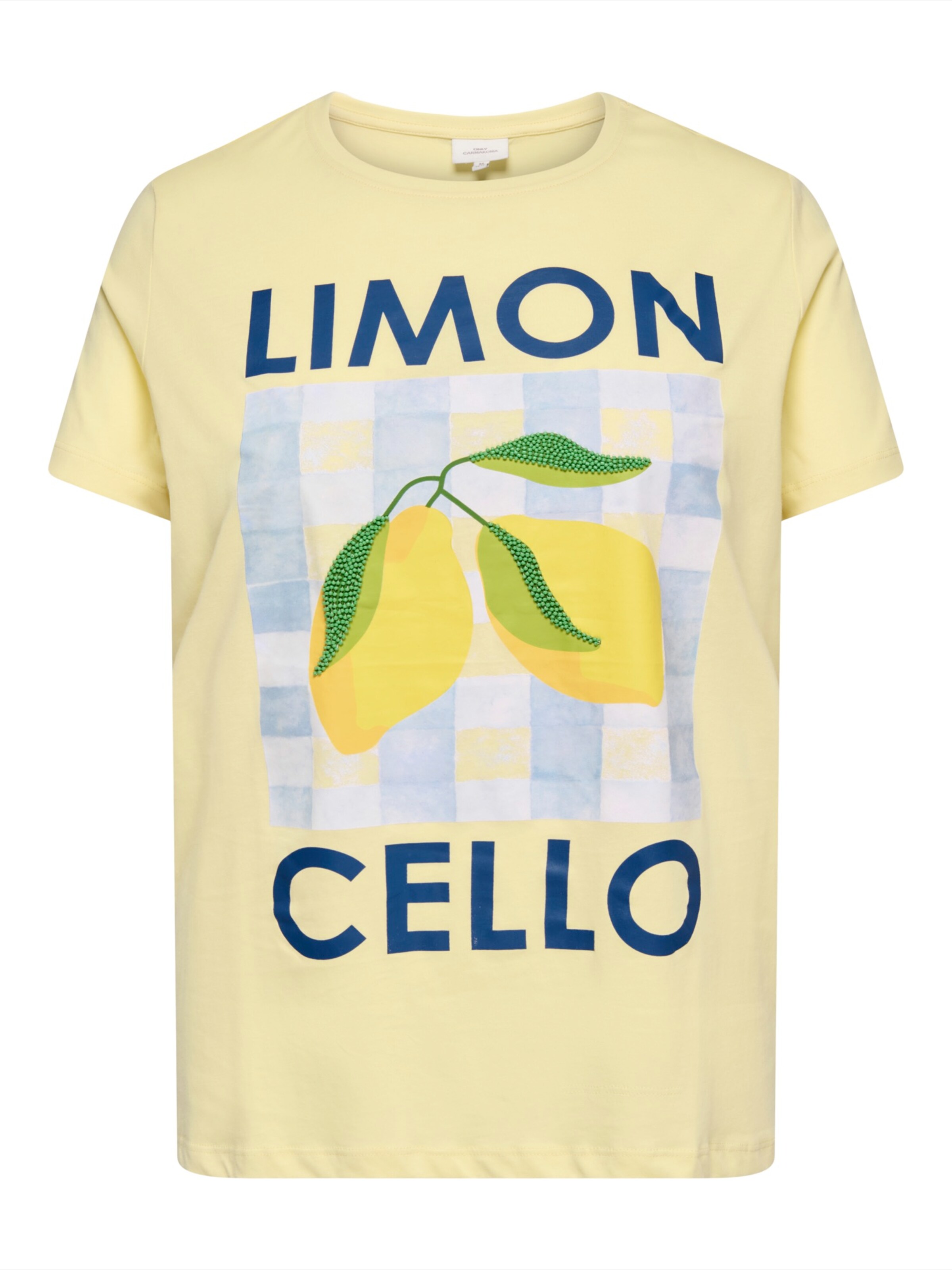 ONLY Carmakoma Футболка 'CARINES' в Желтый: спереди