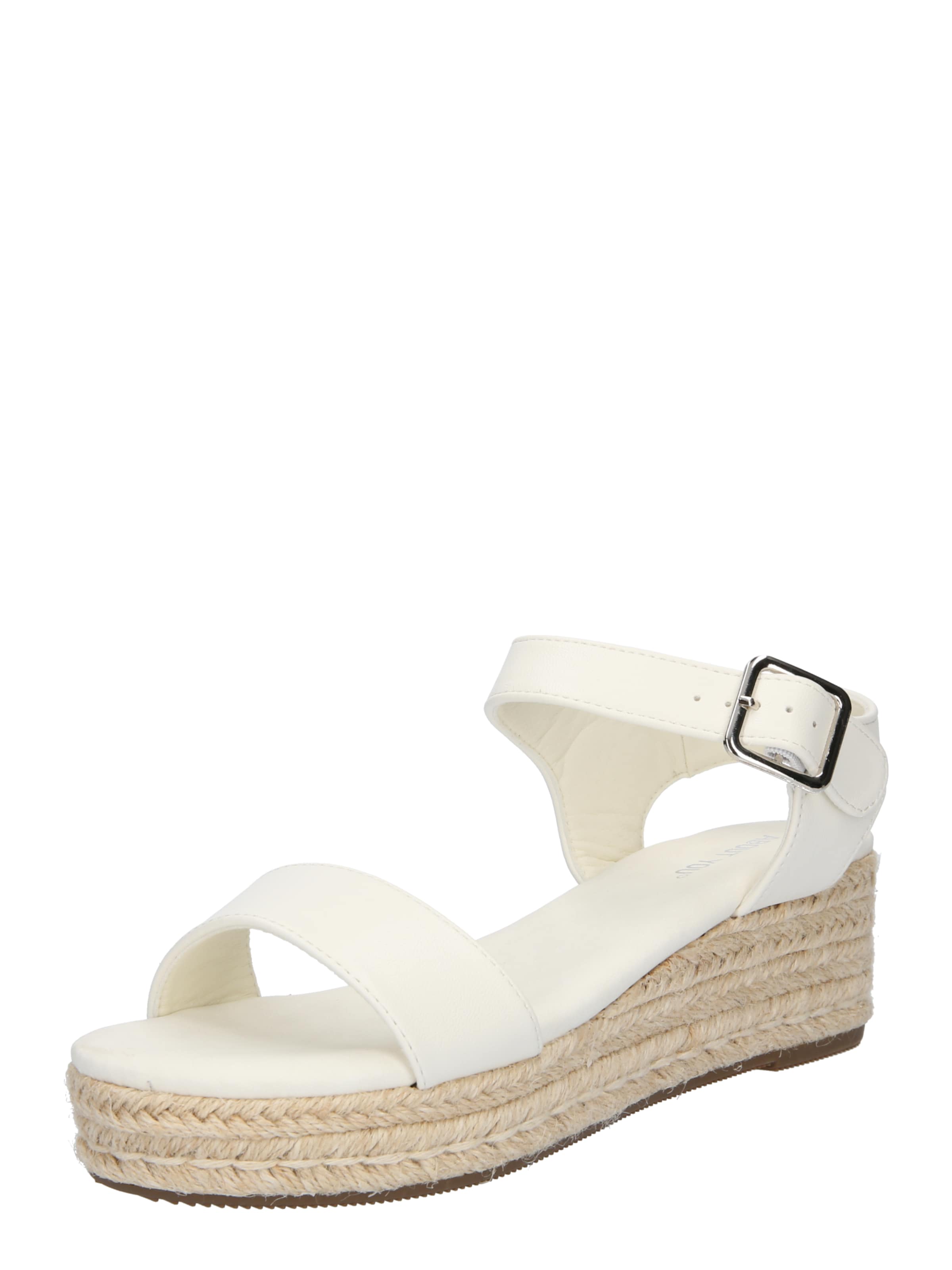 Sandales &#x27;Josie&#x27; ABOUT YOU en blanc : devant