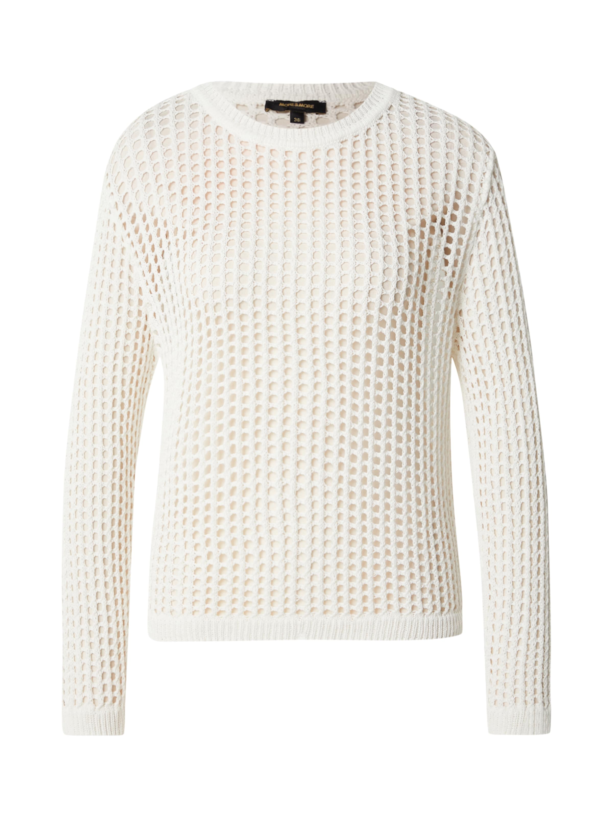 MORE & MORE Πουλόβερ σε λευκό: μπροστά