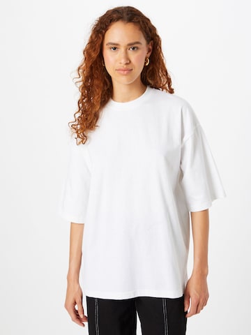 Public Desire Oversized shirt in Wit: voorkant