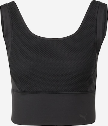 PUMA - Top deportivo en negro: frente