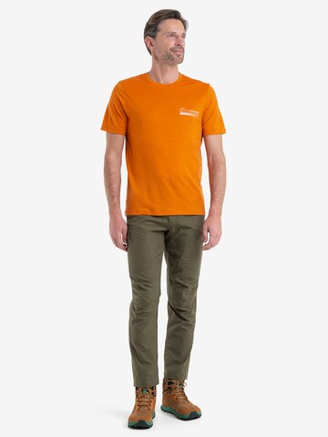 ICEBREAKER - Camisa 'Mountain' em laranja