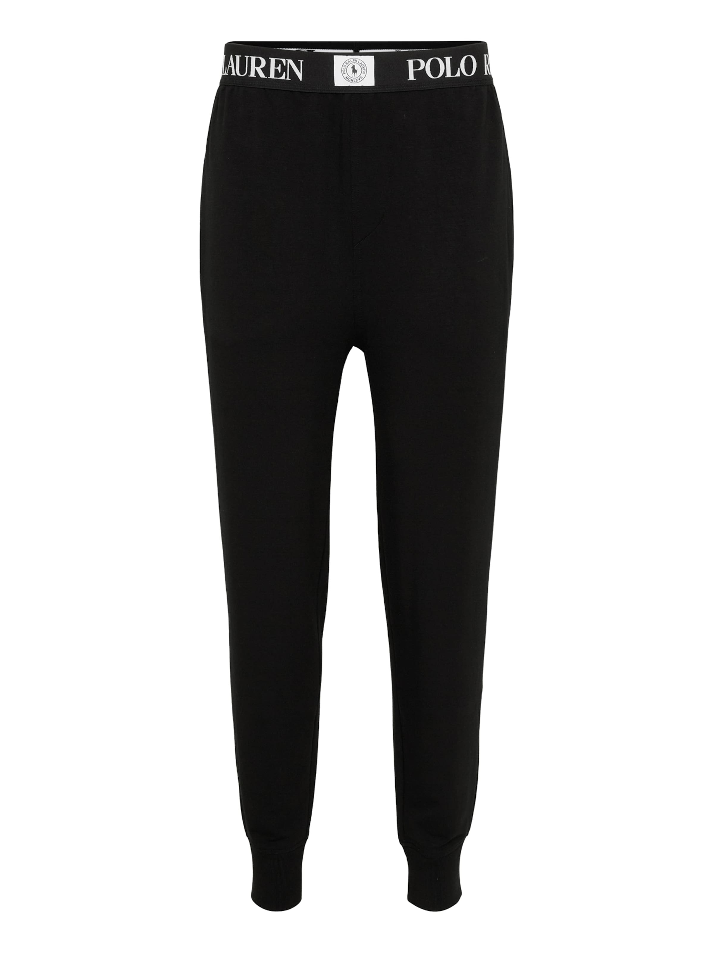 Pantalon de pyjama Polo Ralph Lauren en noir : devant
