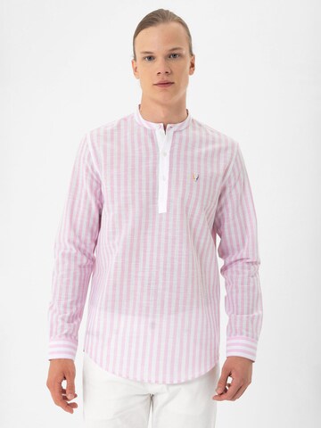 By Diess Collection Средняя посадка Рубашка в Ярко-розовый: спереди