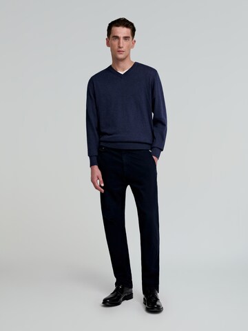 Scalpers Pullover in Blau: Vorderseite