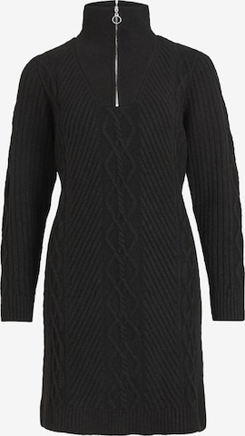 VILA Úpletové šaty 'Anni' – černá: přední strana
