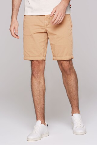 CMPD Regular Chino Pants in Beige: front