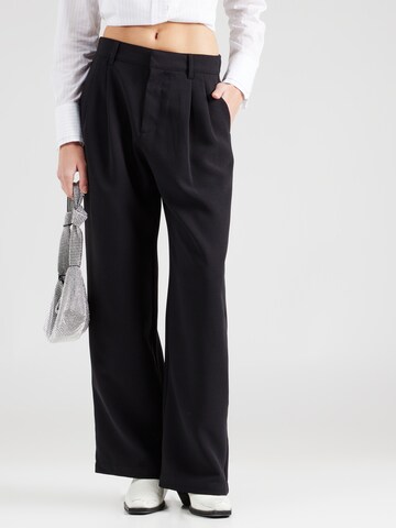 Wide leg Pantaloni con pieghe di GAP in nero: frontale