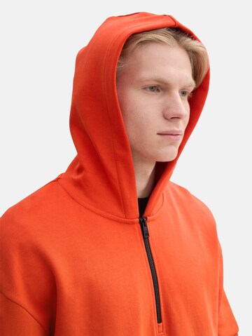TOM TAILOR DENIM Sweatshirt in Orange