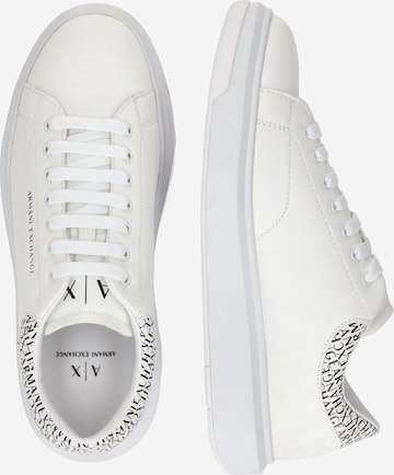 ARMANI EXCHANGE Platform trainers in White