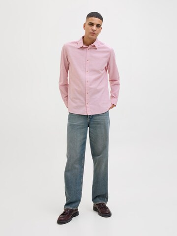 JACK & JONES Regular fit Πουκάμισο 'JJESummer' σε ροζ