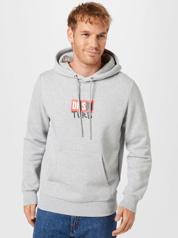 DIESEL Sweatshirt 'Girk' in Grey: front