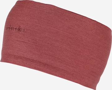 ICEBREAKER Athletic Headband in Red: front