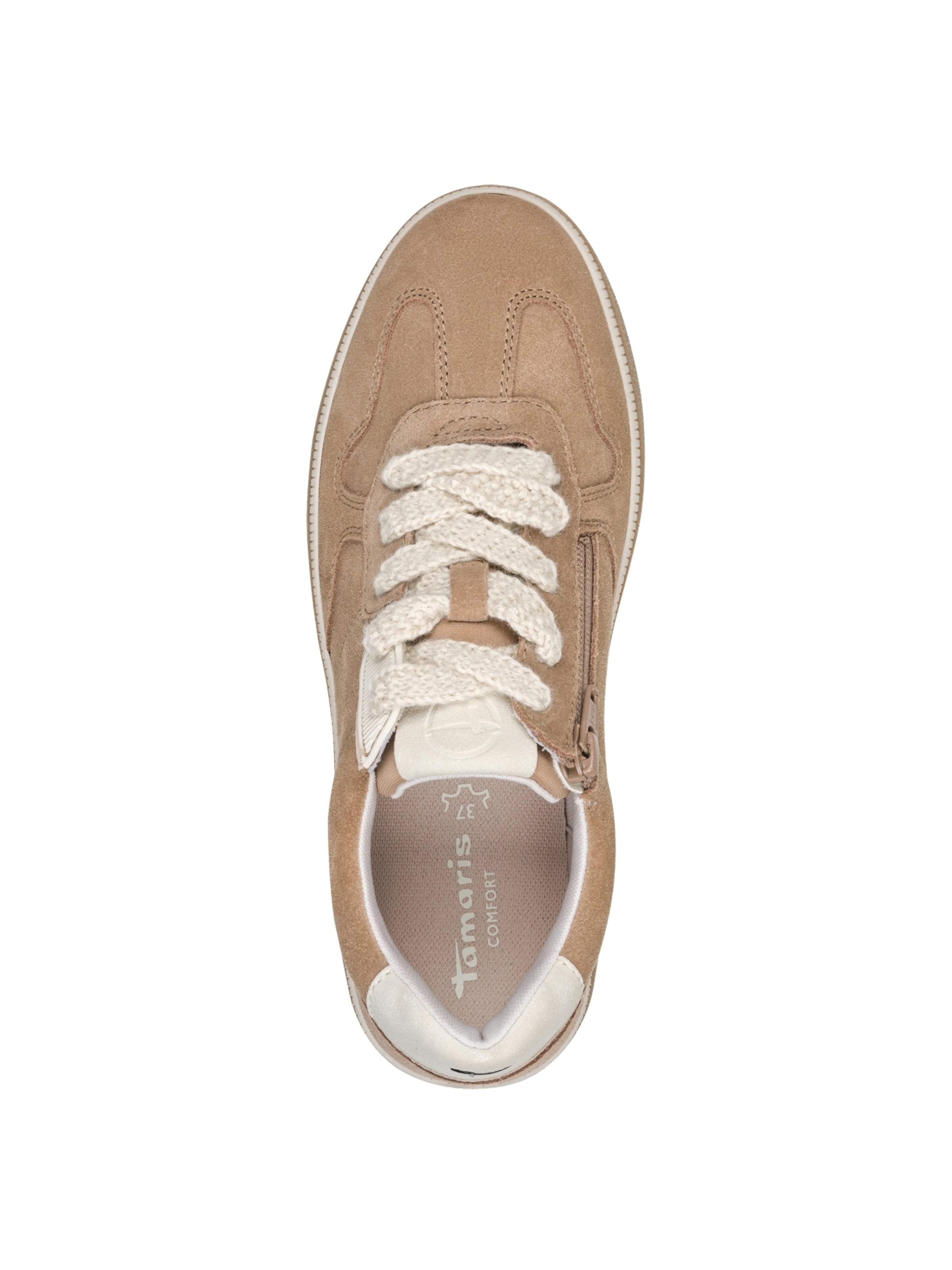 Tamaris Platform trainers in Beige