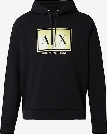 ARMANI EXCHANGESweater majica - crna boja: prednji dio