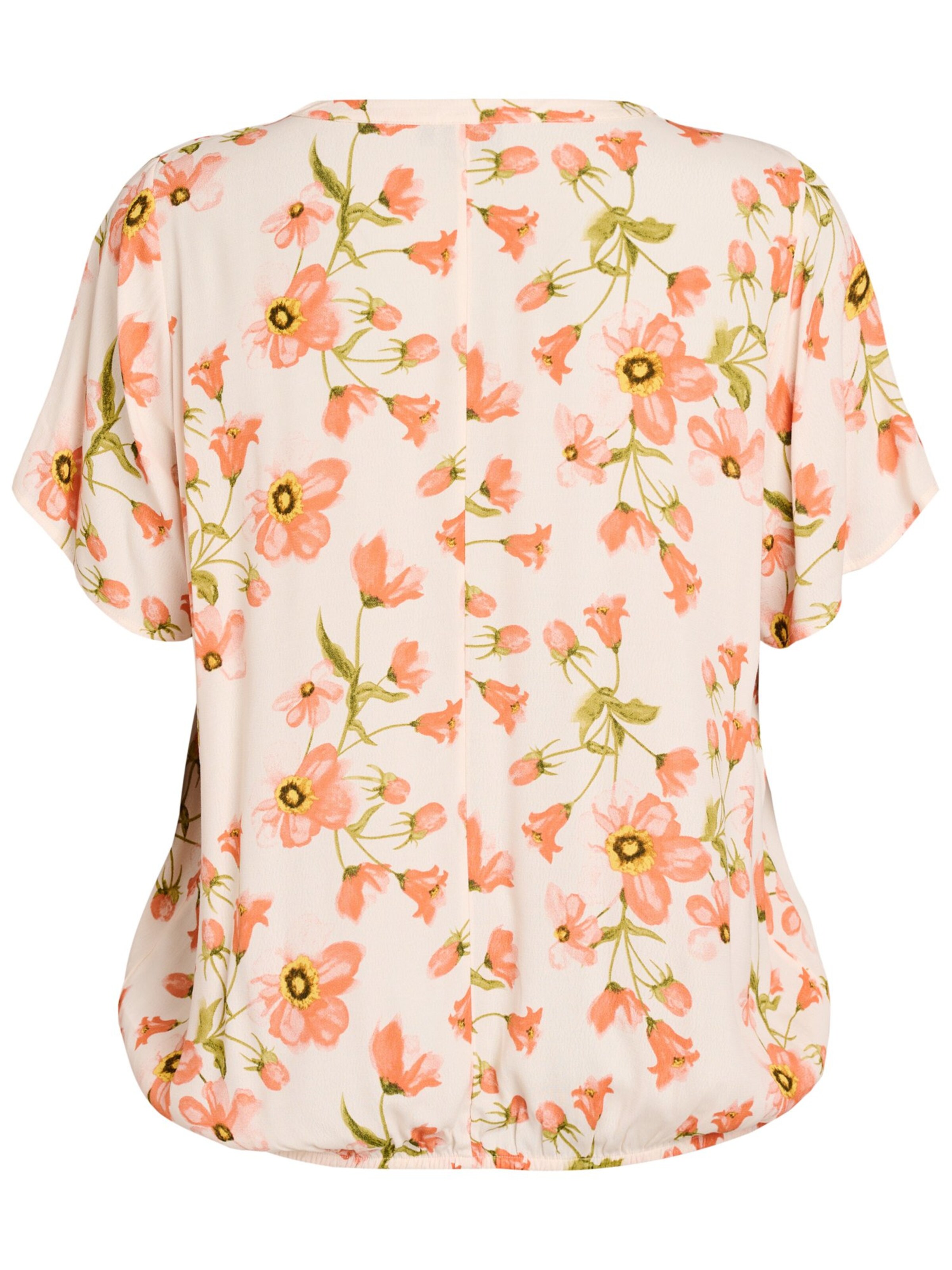 Zizzi Bluse 'VBella' in Beige