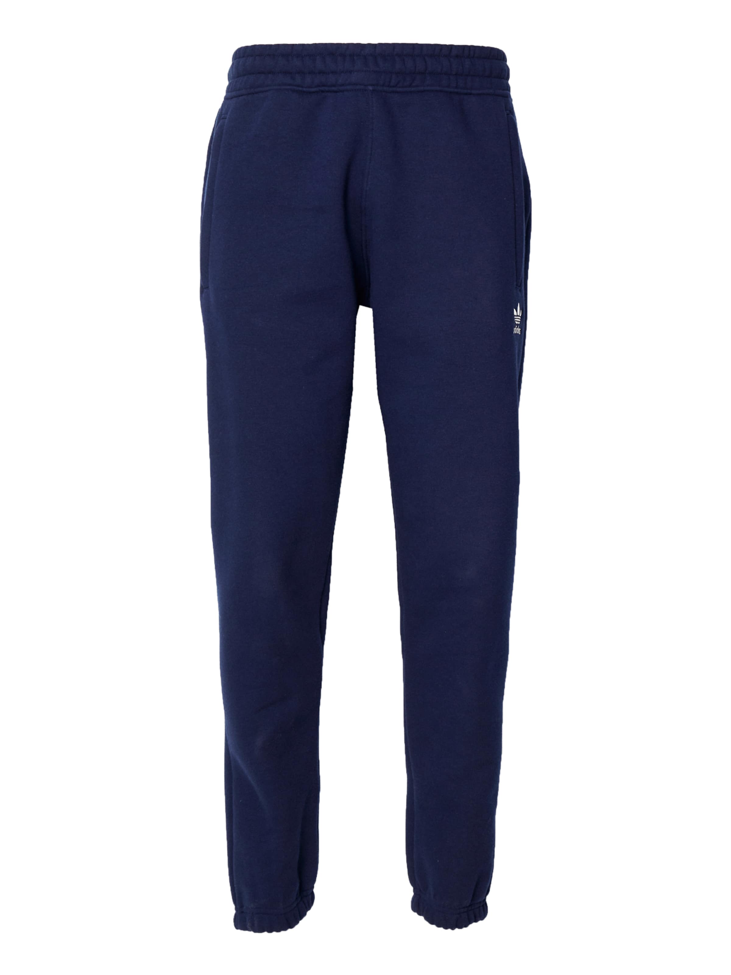 ADIDAS ORIGINALS Tapered Trousers 'Trefoil Essentials' in Blue: front