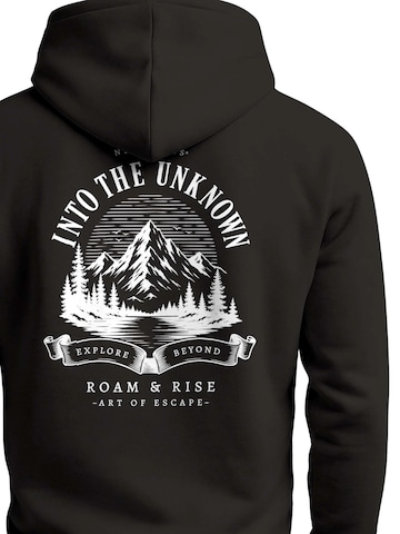 Neverless Sweatshirt 'Into the Unknown' in Black