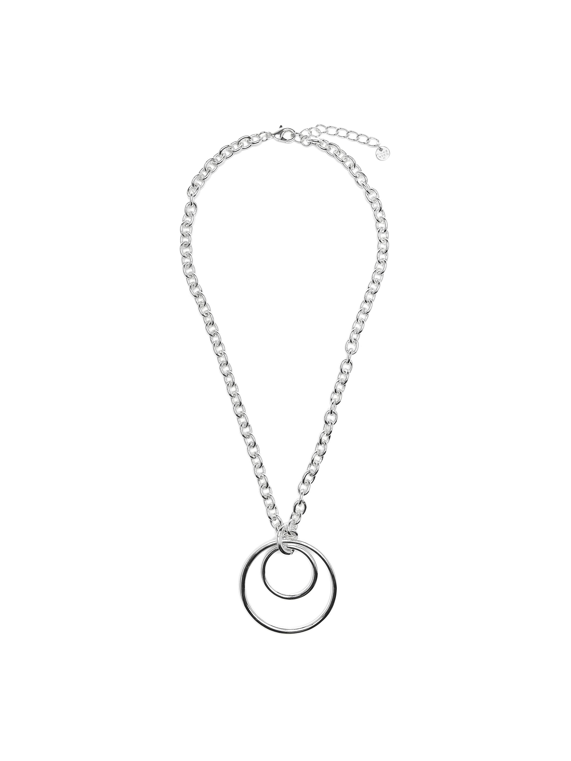 Luxenter Necklace 'Makir' in Grey: front