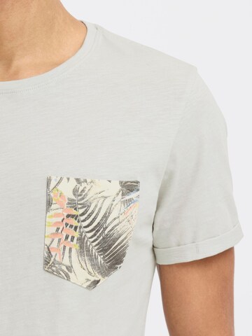 BLEND T-Shirt 'Florens' in Grau