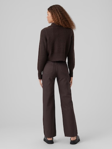 VERO MODA Sweater 'POPPY' in Brown