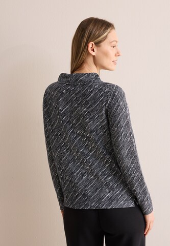 CECIL Shirt mit Diagonalstruktur in Blau