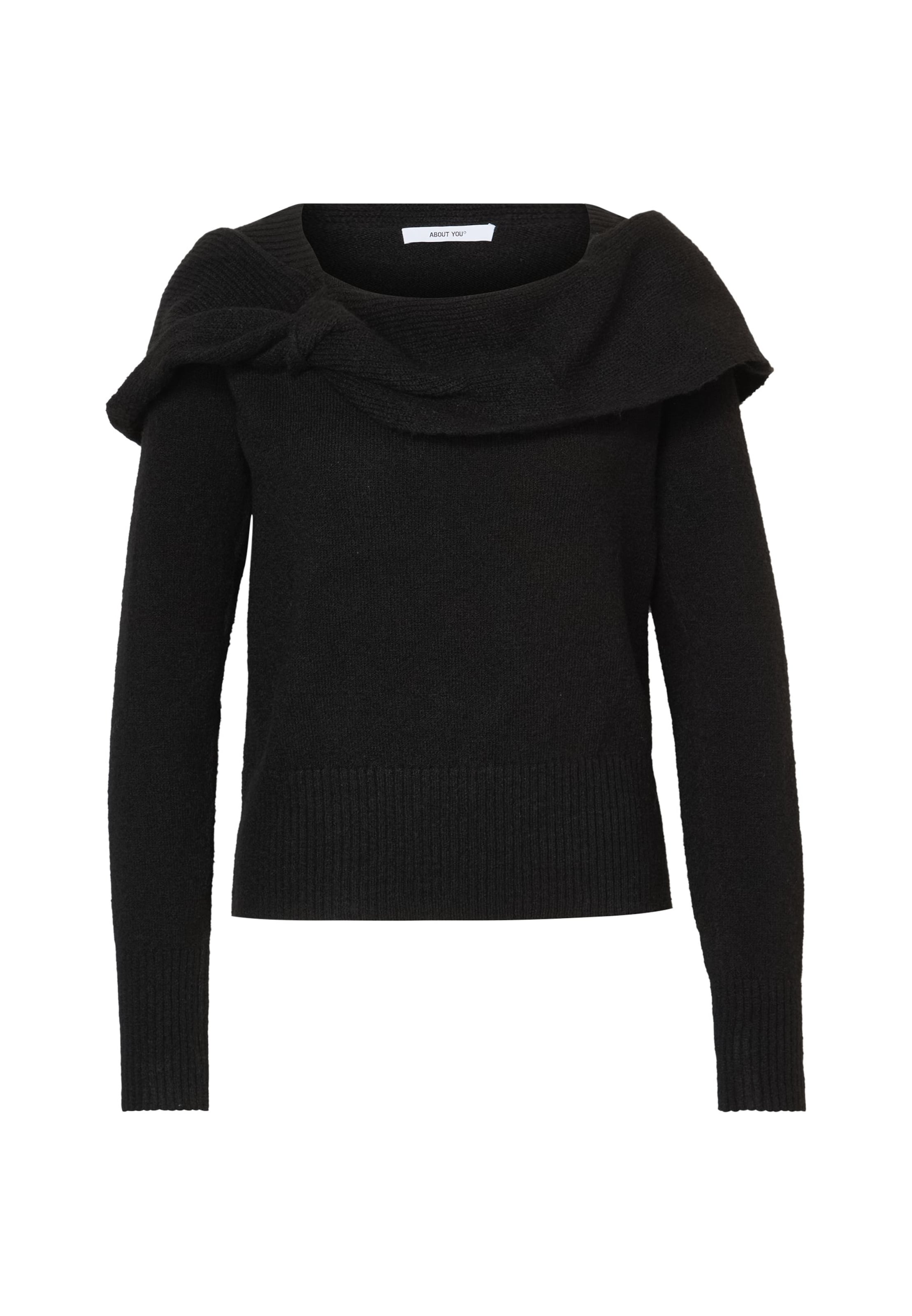 Pull-over 'Malin' ABOUT YOU en noir : devant