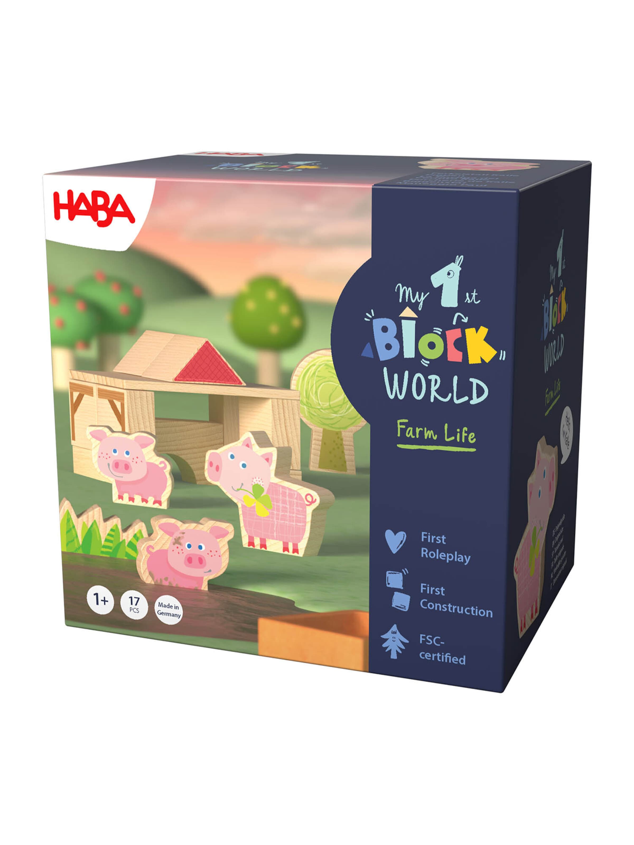 HABA Spel ' MFBW Ferkelstall Kalle ' in Gemengde kleuren: voorkant