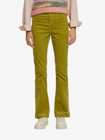 ESPRIT Flared Pants in Green: front