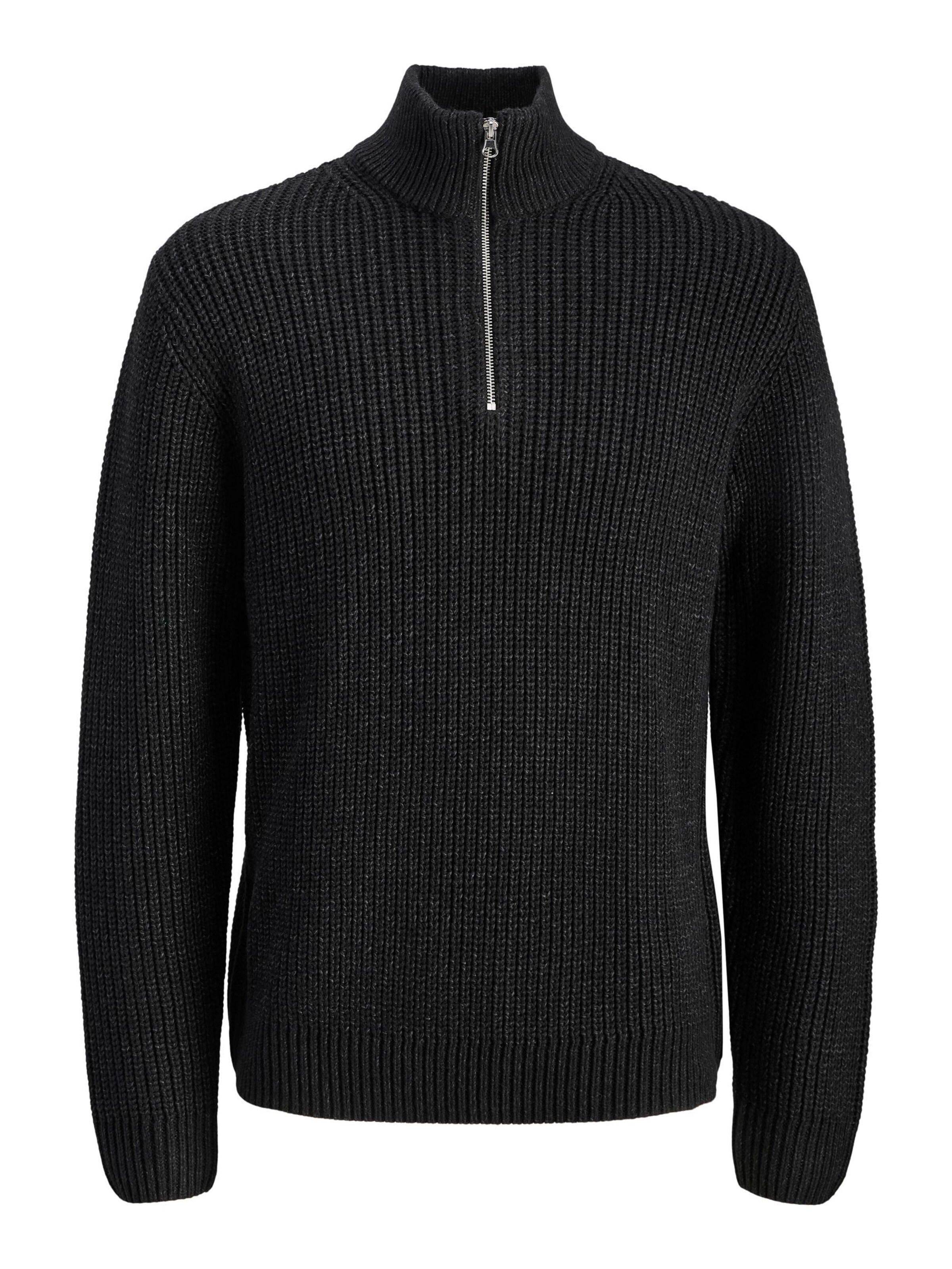JACK & JONES Pull-over en noir, Vue avec produit