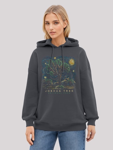 Sweat-shirt 'US National Parks Joshua Tree Oil On Canvas Style' F4NT4STIC en noir : devant