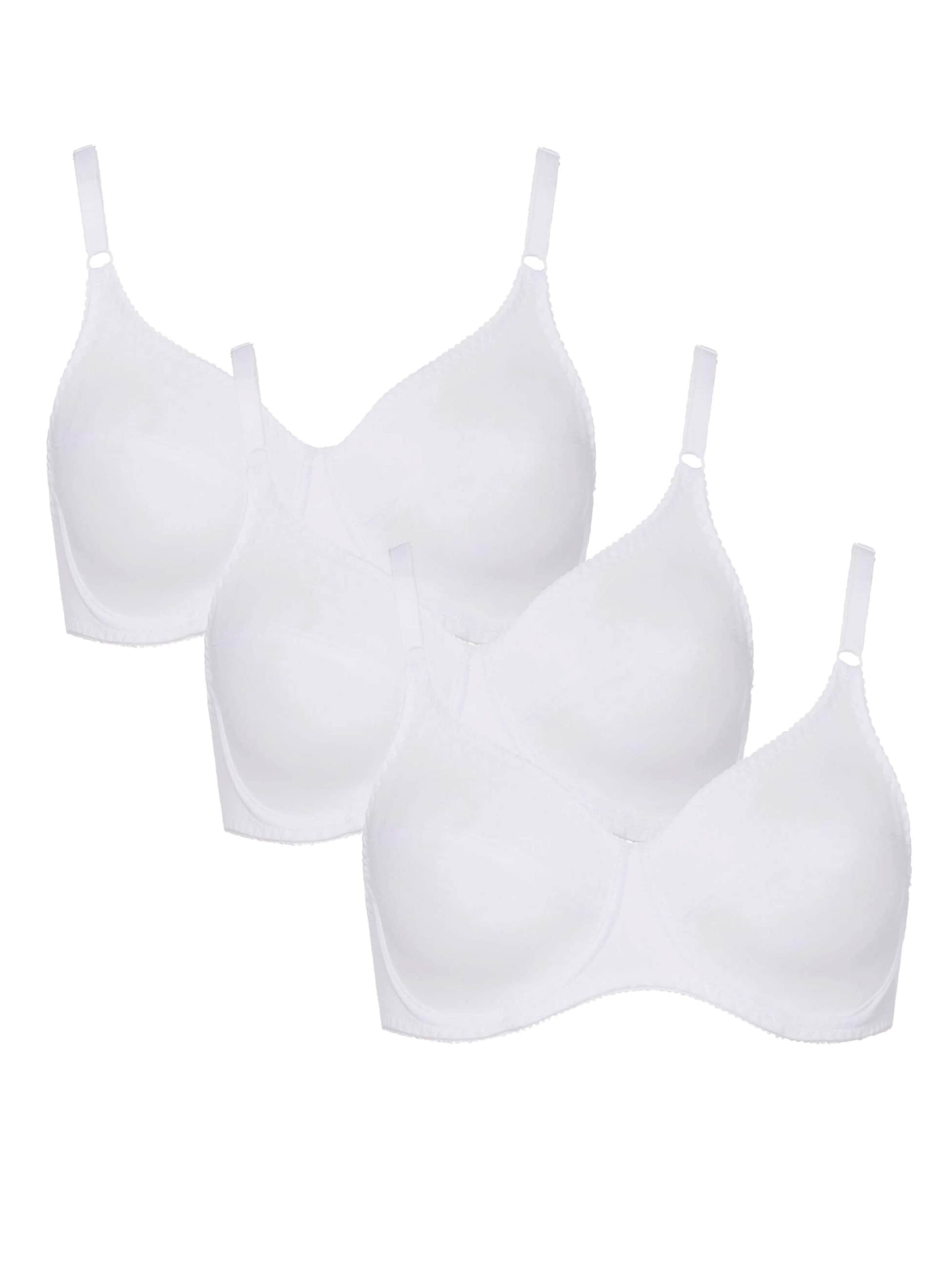 BeeDees T-shirt Bra 'Bügel-BH Rock'n'Roll W (3-er Pack)' in White: front