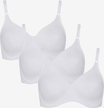 BeeDees T-shirt Bra 'Bügel-BH Rock'n'Roll W (3-er Pack)' in White: front