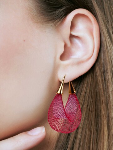 Gretchen Ohrringe 'Vlum Loop' in Pink: Vorderseite