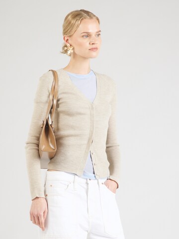 BOSS Knit cardigan 'Friva' in Beige: front